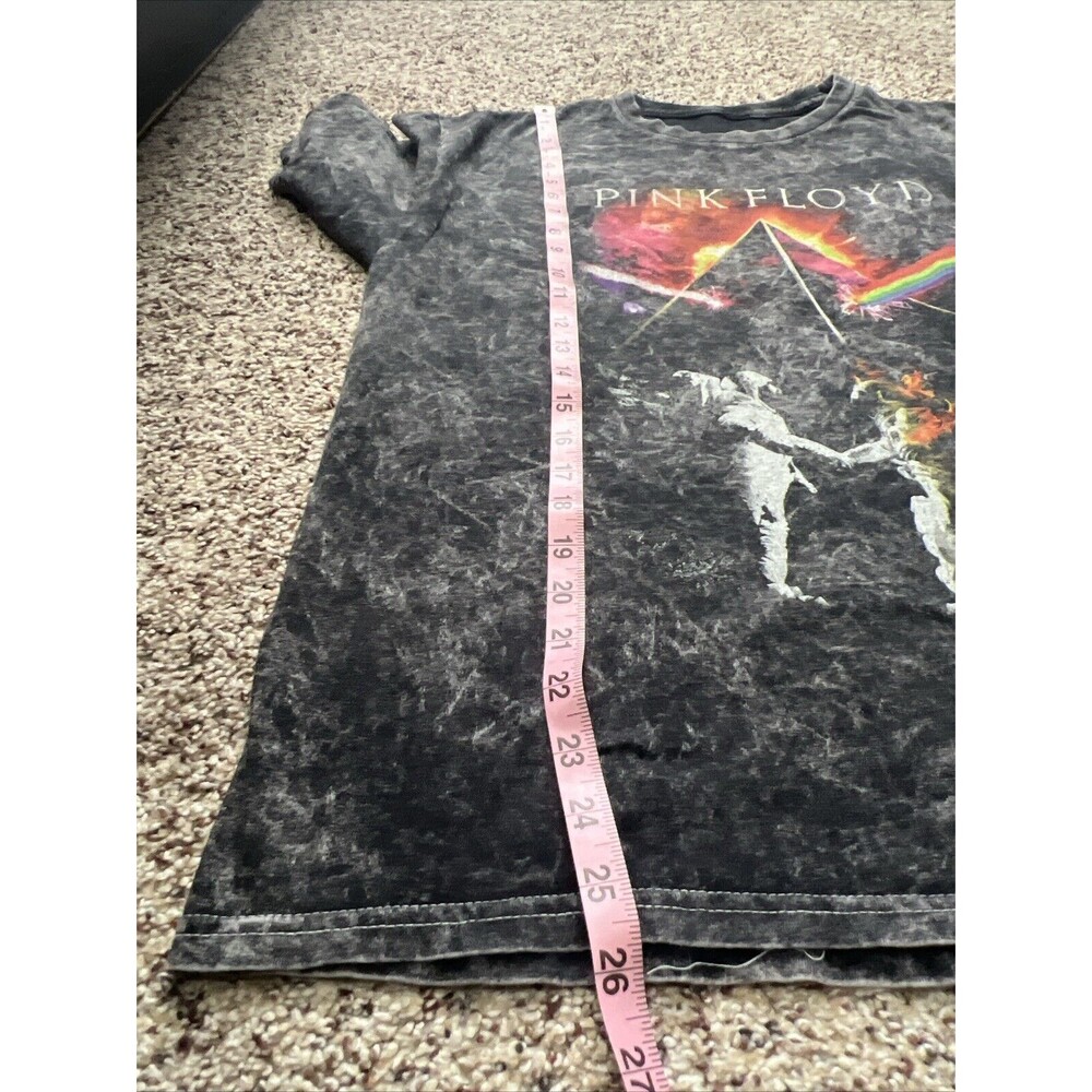 PINK FLOYD DARK SIDE OF THE MOON T Shirt Mens Medium BLACK WASH MOON - Picture 4 of 6